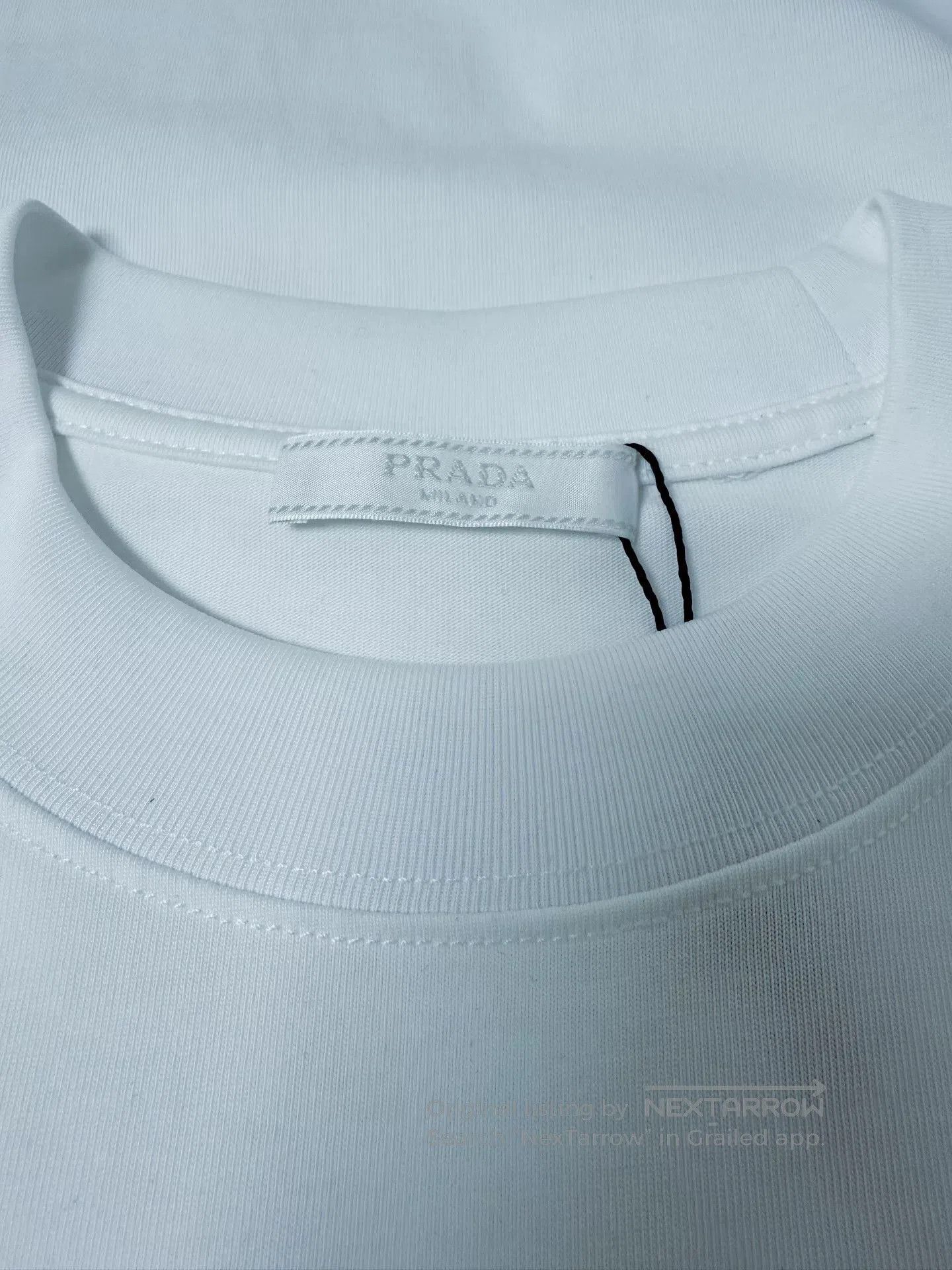 Prada PRADA Men's White Short-Sleeve T-shirt. Size US M / EU 48-50 / 2 - 5 Thumbnail