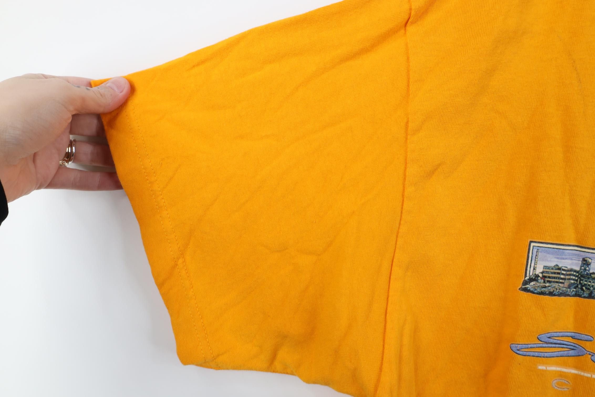 Vintage Vintage 90s Y2K Streetwear California T-Shirt Yellow Size US XL / EU 56 / 4 - 7 Thumbnail