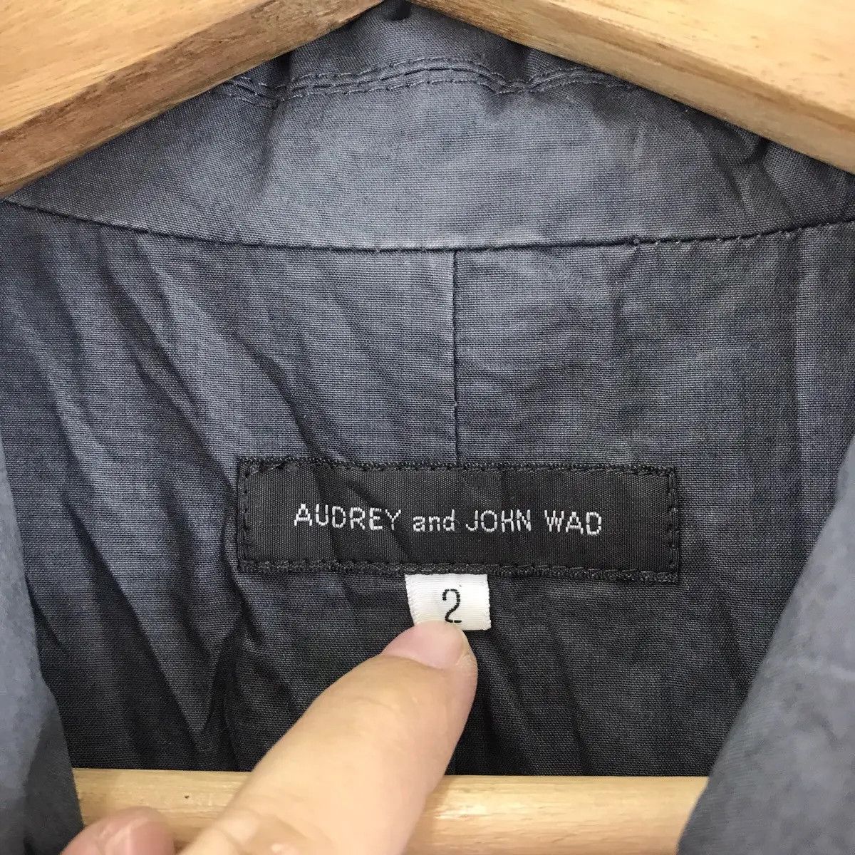 Vintage AUDREY And JOHN WAD Japanese Brand Black Quilted Blazer Size US S / EU 44-46 / 1 - 6 Thumbnail