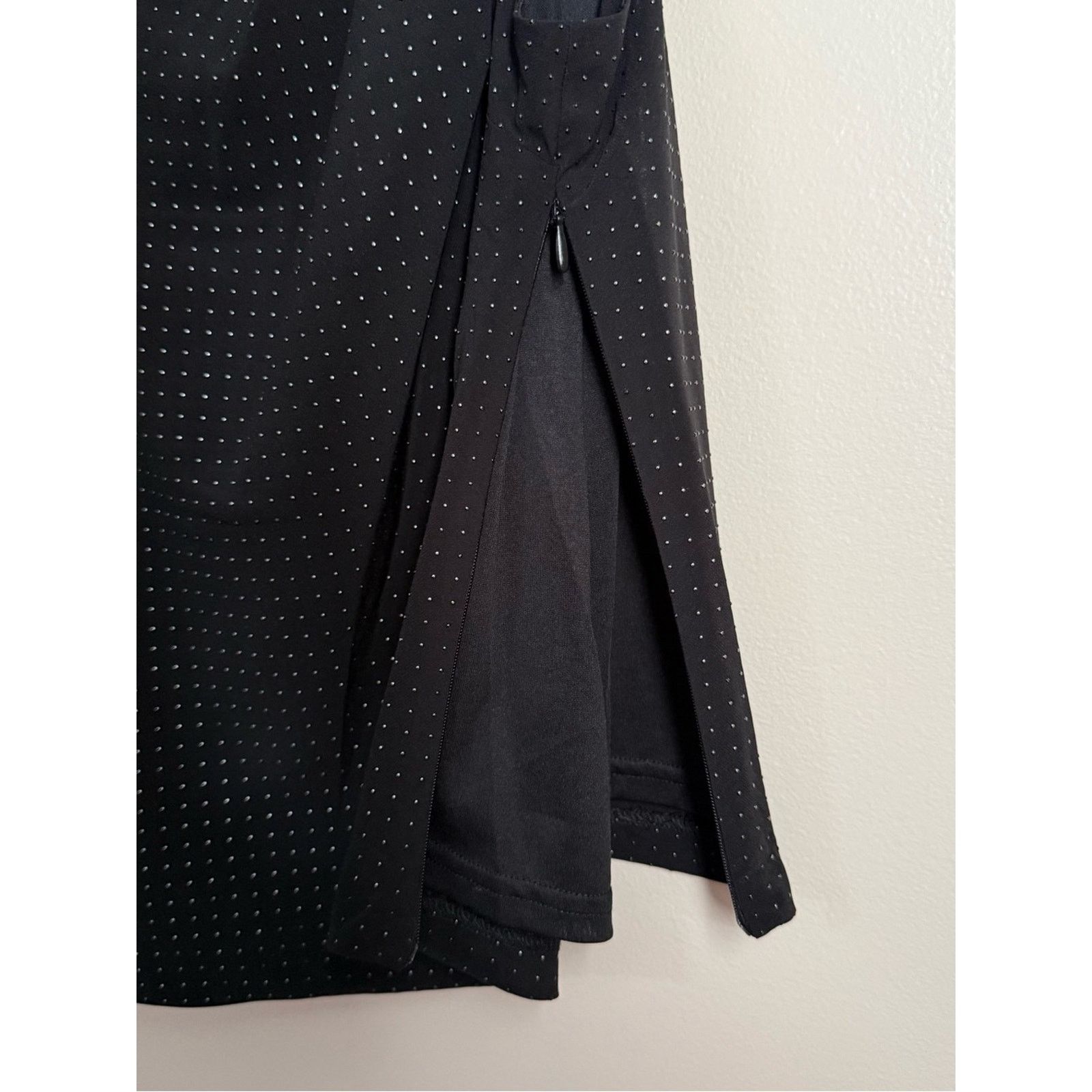 DKNY DKNY Black Studded Top with Faux Leather Strap Size Small Size S / US 4 / IT 40 - 4 Thumbnail