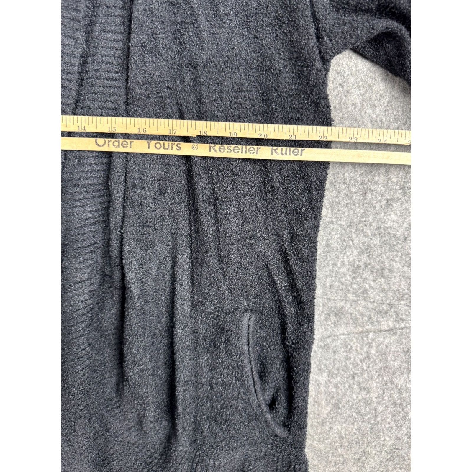 Vintage Barefoot Dreams Cozychic Lite Cardigan Sweater Women's L/XL Gray Charcoal Size XL / US 12-14 / IT 48-50 - 7 Thumbnail