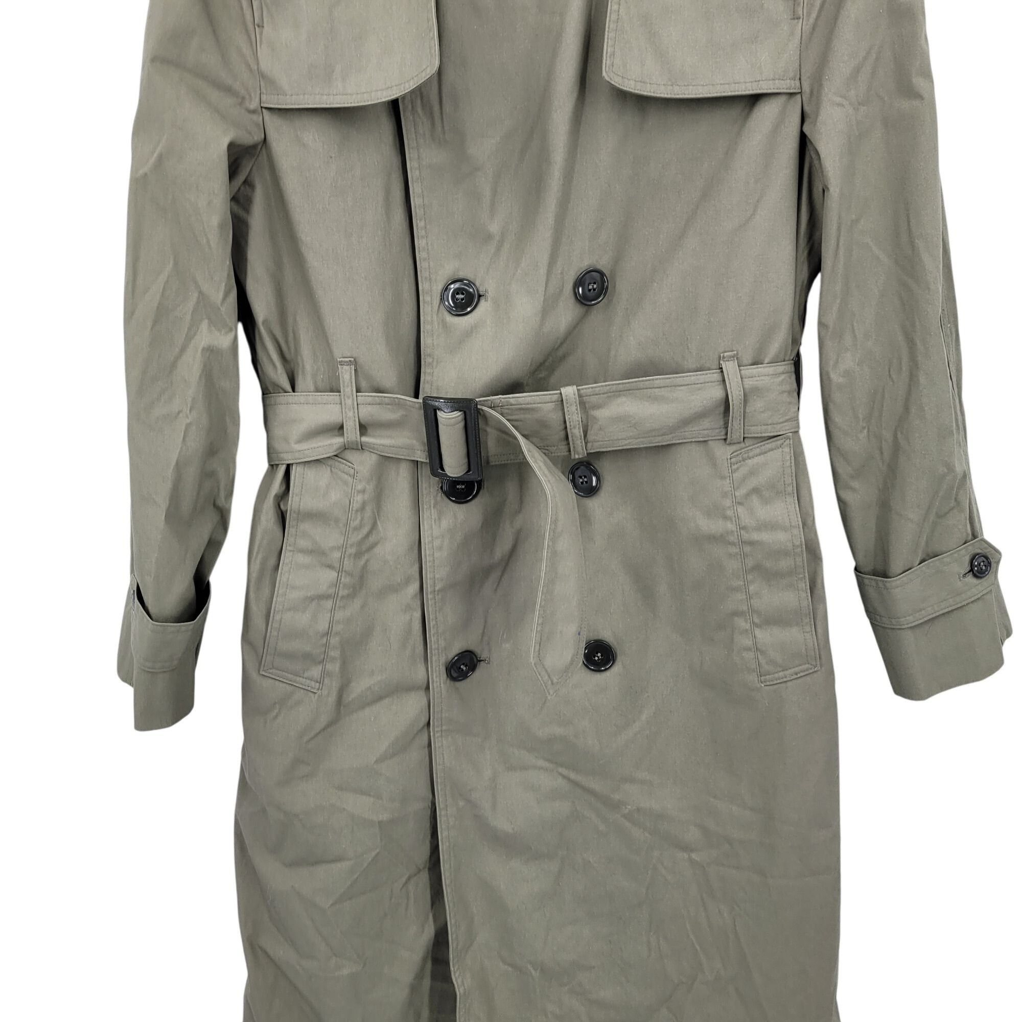 Vintage Vtg Military All-Weather Mens Trench Coat Sz 38R Khaki Doubl Size US M / EU 48-50 / 2 - 5 Thumbnail