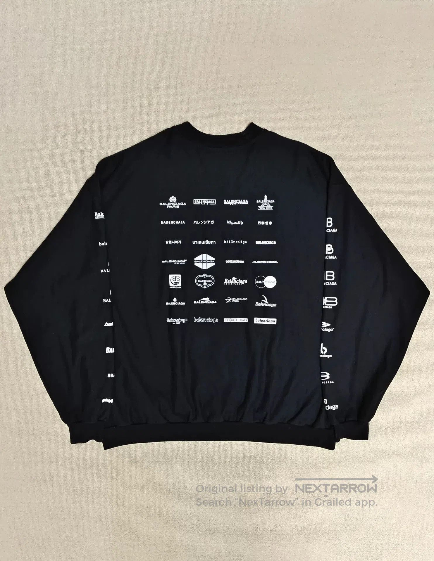 Balenciaga balenciaga archives logo print sweatshirt. Size US S / EU 44-46 / 1 - 2 Thumbnail