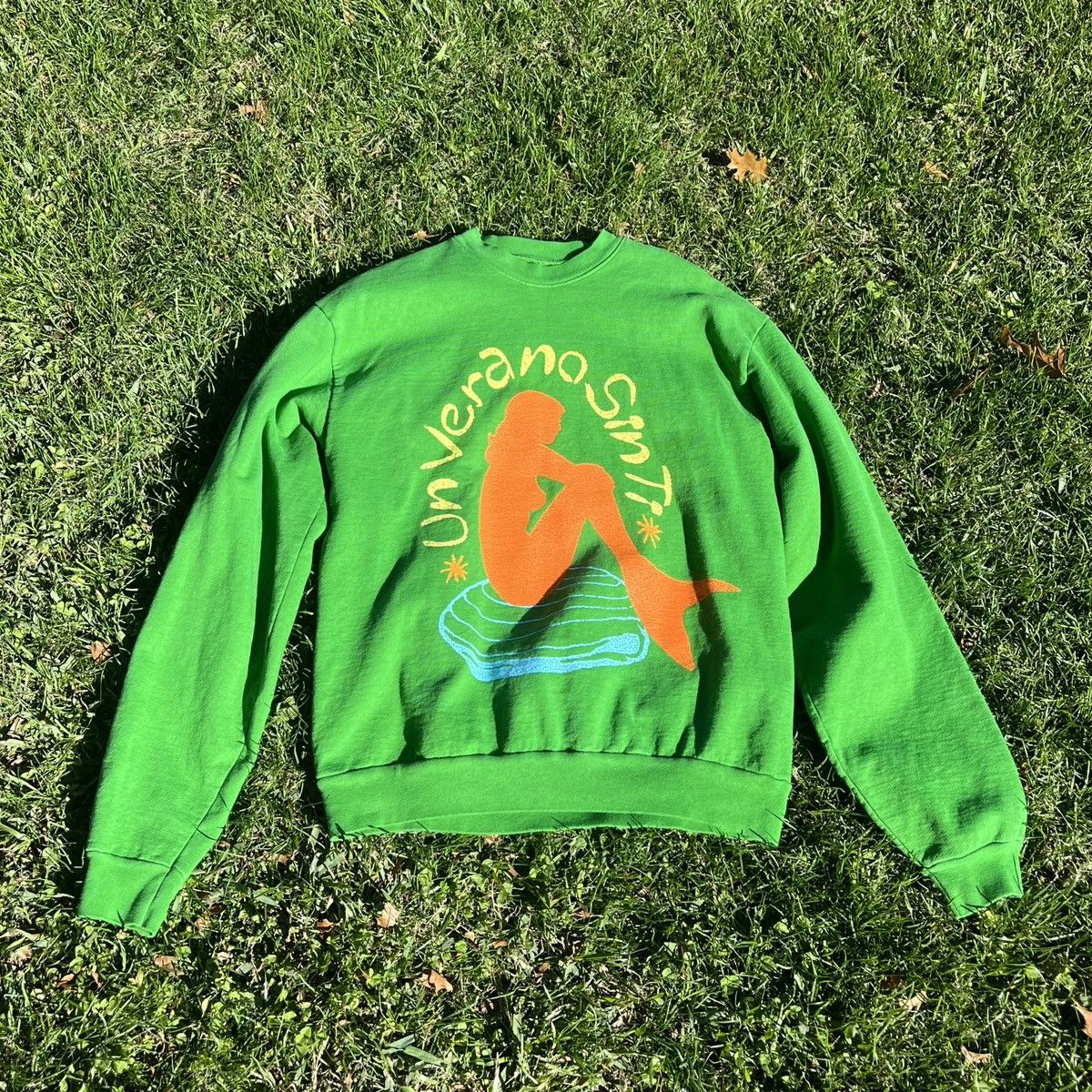 Other Bad Bunny Un Verano Sin Ti Mermaid Green Sweatshirt Size US L / EU 52-54 / 3 - 1 Preview