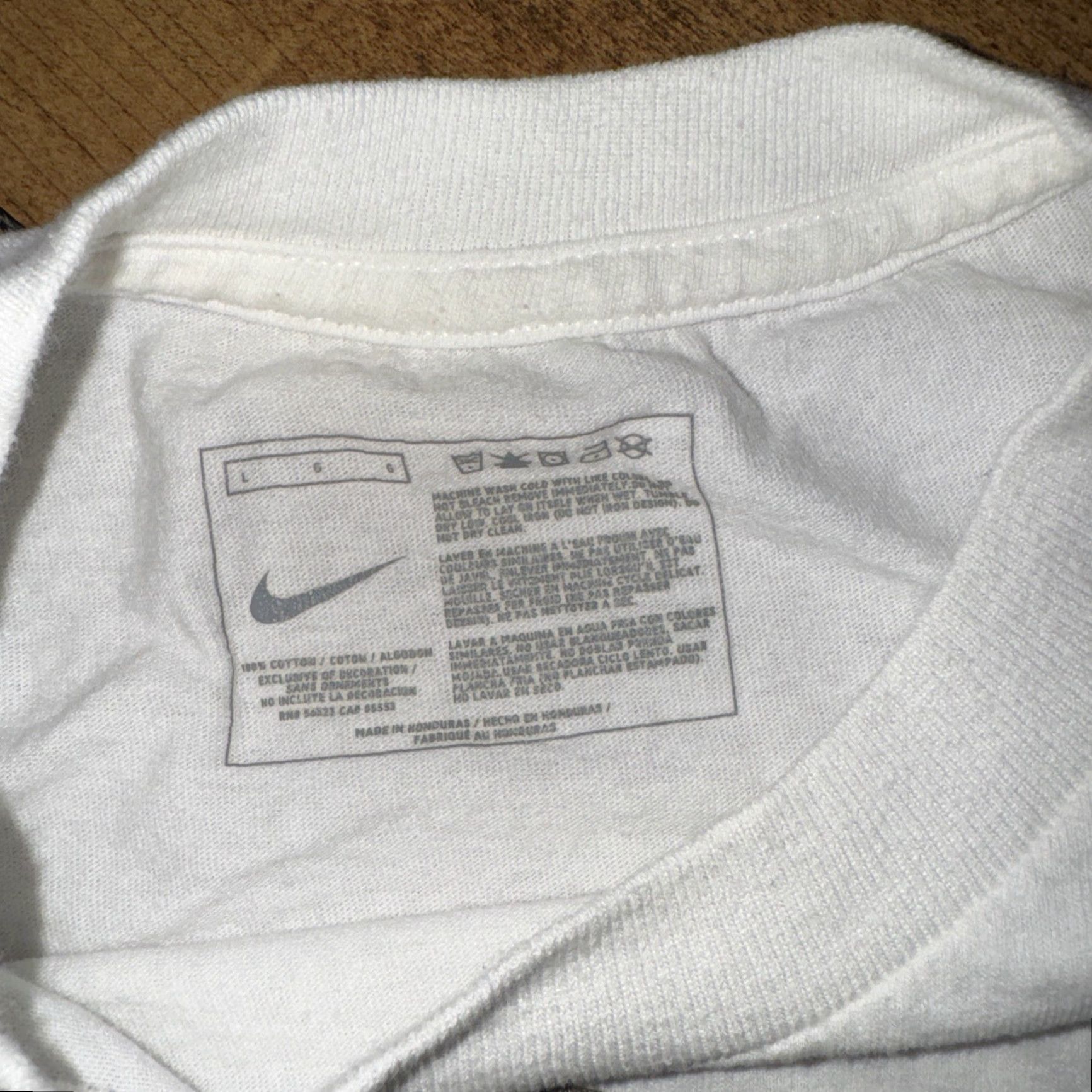 Nike Nike Golf T-Shirt White Large Swinger Mens 21x28 L Shirt Golf White Swinger Size US L / EU 52-54 / 3 - 4 Thumbnail