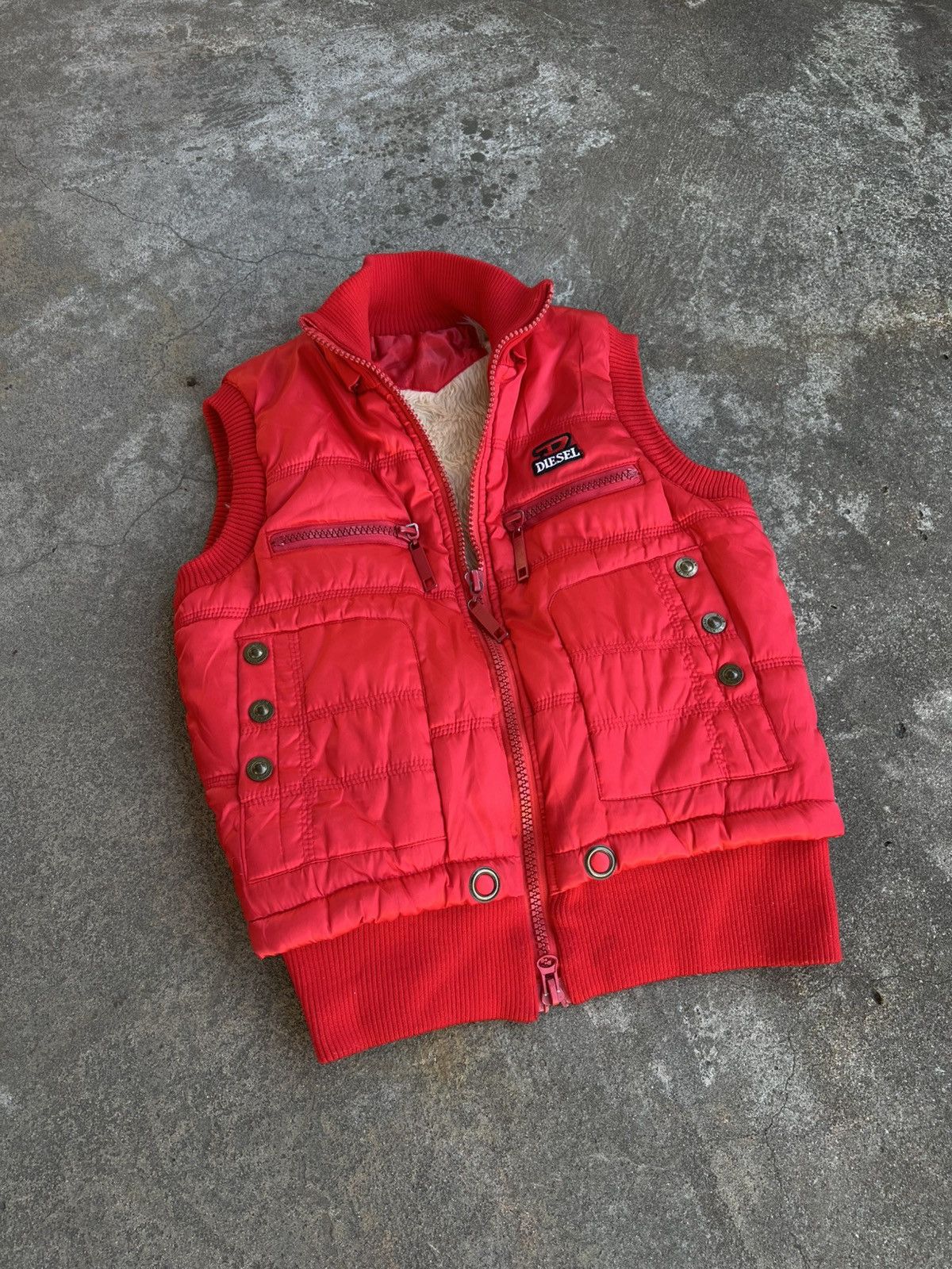 Diesel Crazy Vintage Diesel Vest Faux Fur If Six Was Nine Y2k LGB Size US S / EU 44-46 / 1 - 2 Thumbnail
