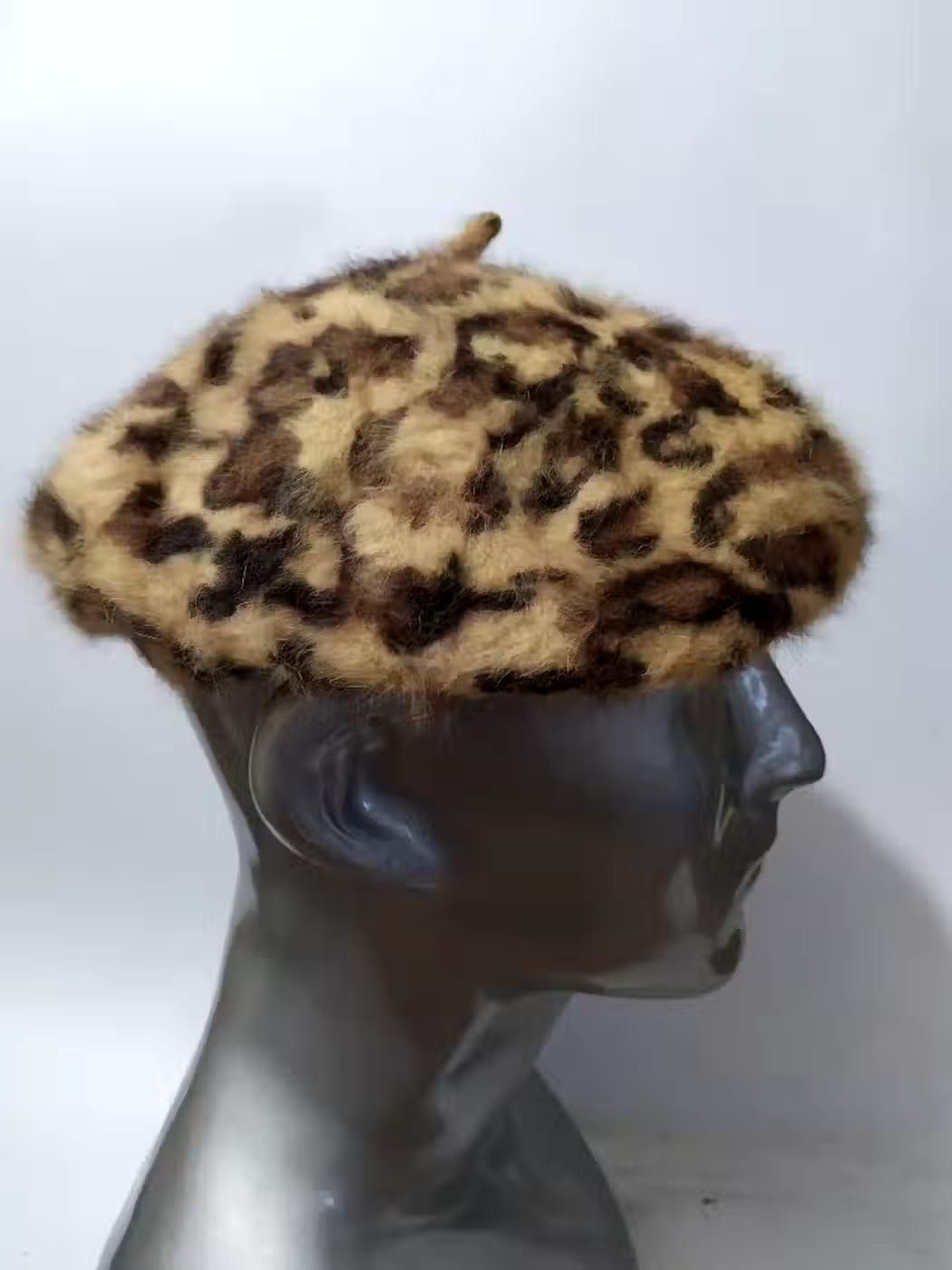 image of Royal Party Japanese Leopard Barret Hats Casual, Women's