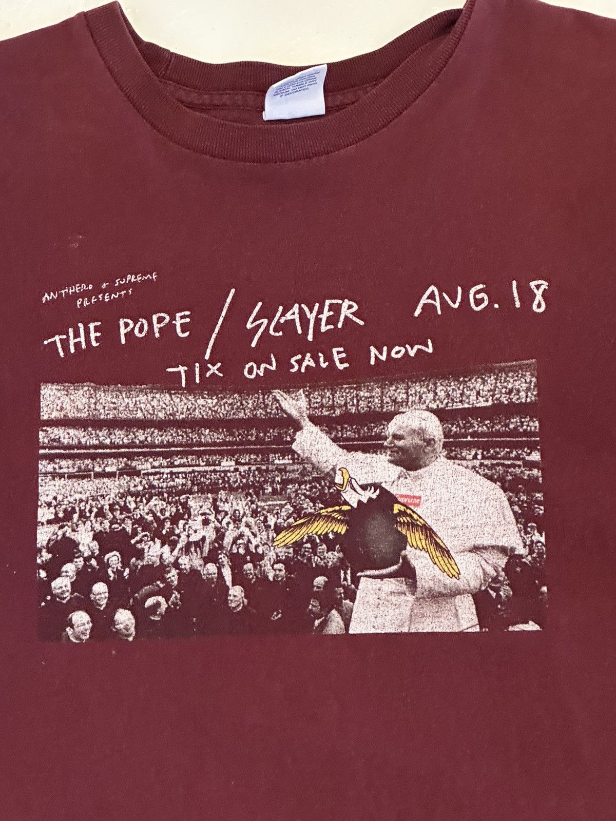 Antihero × Supreme Supreme X Antihero - The Pope/ Slayer T Shirt size medium Size US M / EU 48-50 / 2 - 3 Thumbnail