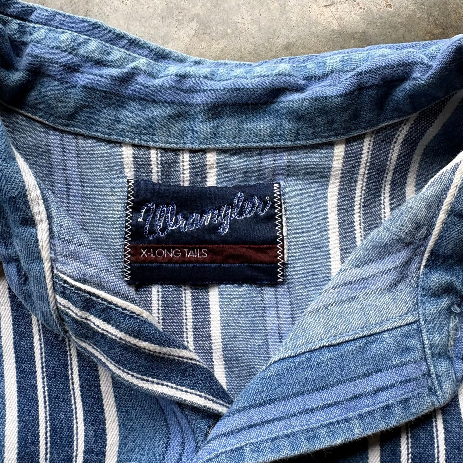 Wrangler Rare Vintage Wrangler Pearl Snap Denim Shirt Size US XXL / EU 58 / 5 - 4 Thumbnail