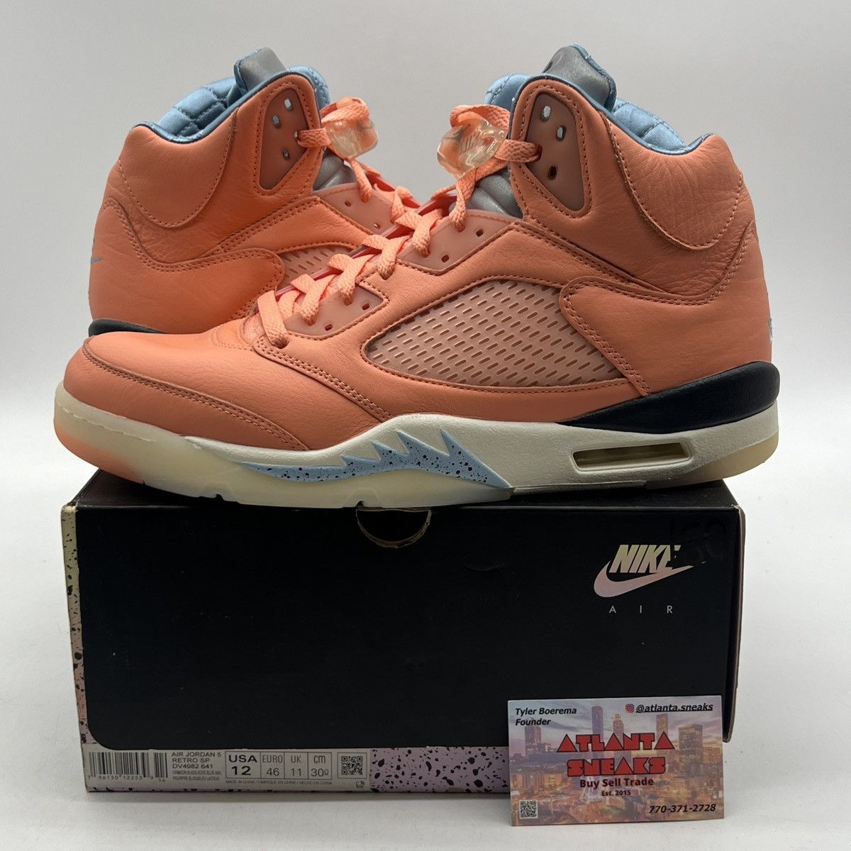 Jordan Brand DJ Khaled x air Jordan 5 we the best crimson bliss Size US 12 / EU 45 - 1 Thumbnail