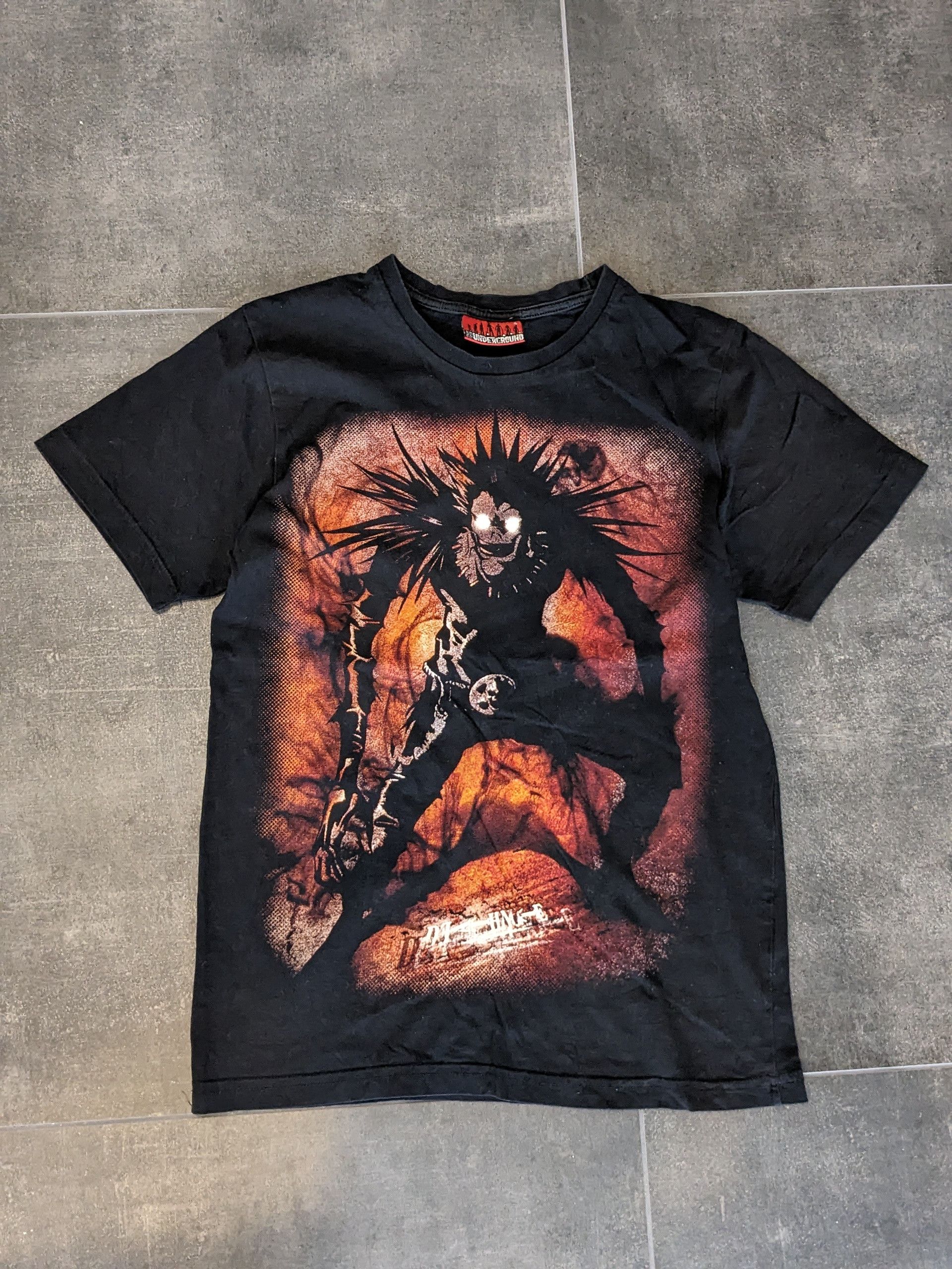 Japanese Brand Vintage Death Note T-Shirt Ryuk Print Cracked black Size US S / EU 44-46 / 1 - 1 Thumbnail