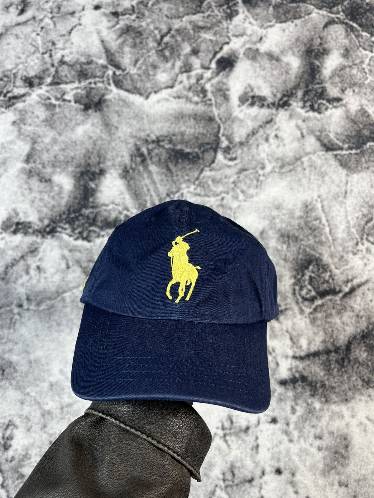 Polo Ralph Lauren Polo Ralph Lauren Big Pony Cap Navy Yellow Hat Size ONE SIZE - 1 Thumbnail