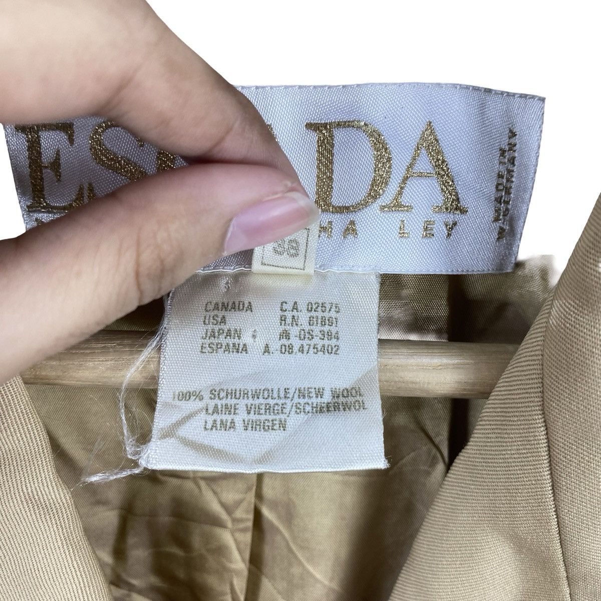 Escada Vintage ESCADA by MARGARETHA LEY Double Breasted Blazer Size S / US 4 / IT 40 - 10 Thumbnail