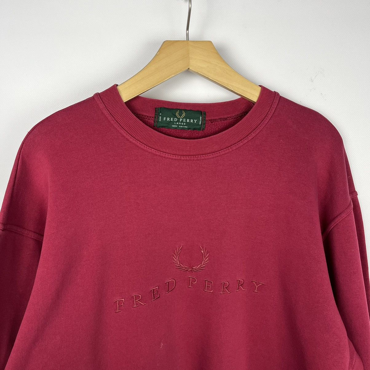 Fred Perry Vintage Fred Perry big logo y2k sweatshirt 90’s Size US L / EU 52-54 / 3 - 2 Thumbnail