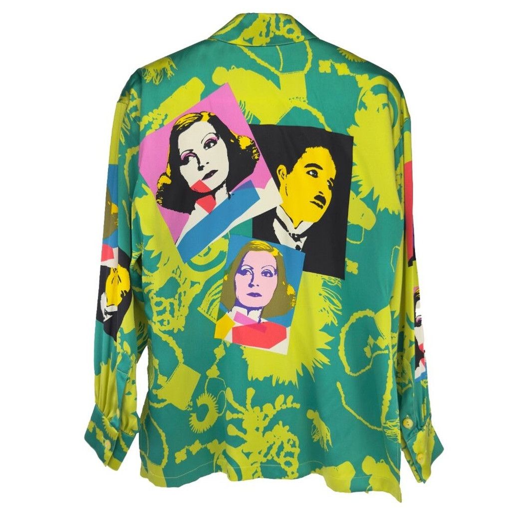 Escada ESCADA Margaretha Ley Pop Art Chaplin Garbo Multi Blouse 36 Size XS / US 0-2 / IT 36-38 - 6 Thumbnail