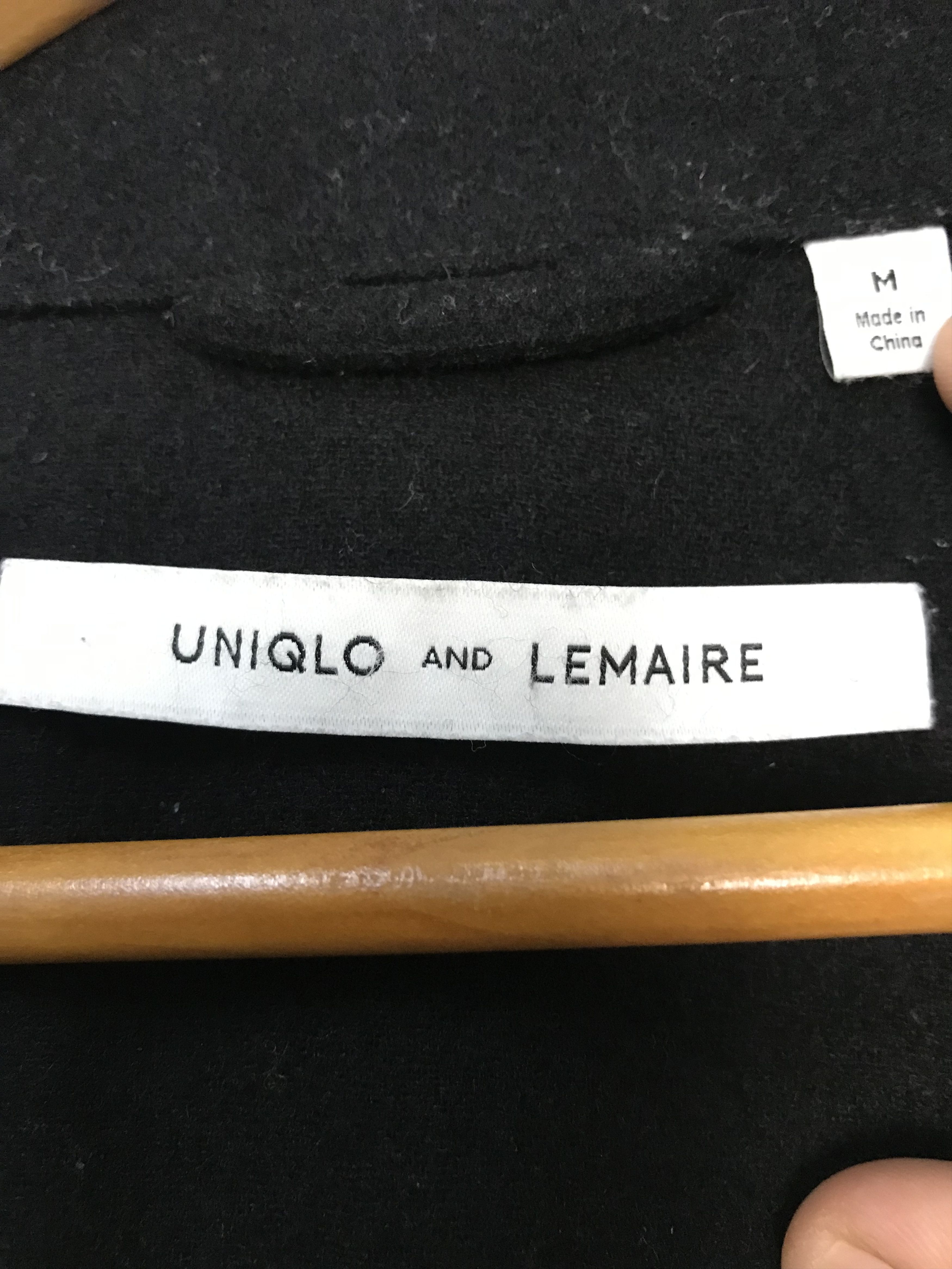 Designer × Lemaire × Uniqlo Lemaire uniqlo wool one Button Coat Size US M / EU 48-50 / 2 - 6 Thumbnail
