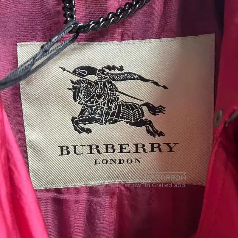 Other Burberry Red Cotton Women's Trench Coat. Size S / US 4 / IT 40 - 3 Thumbnail