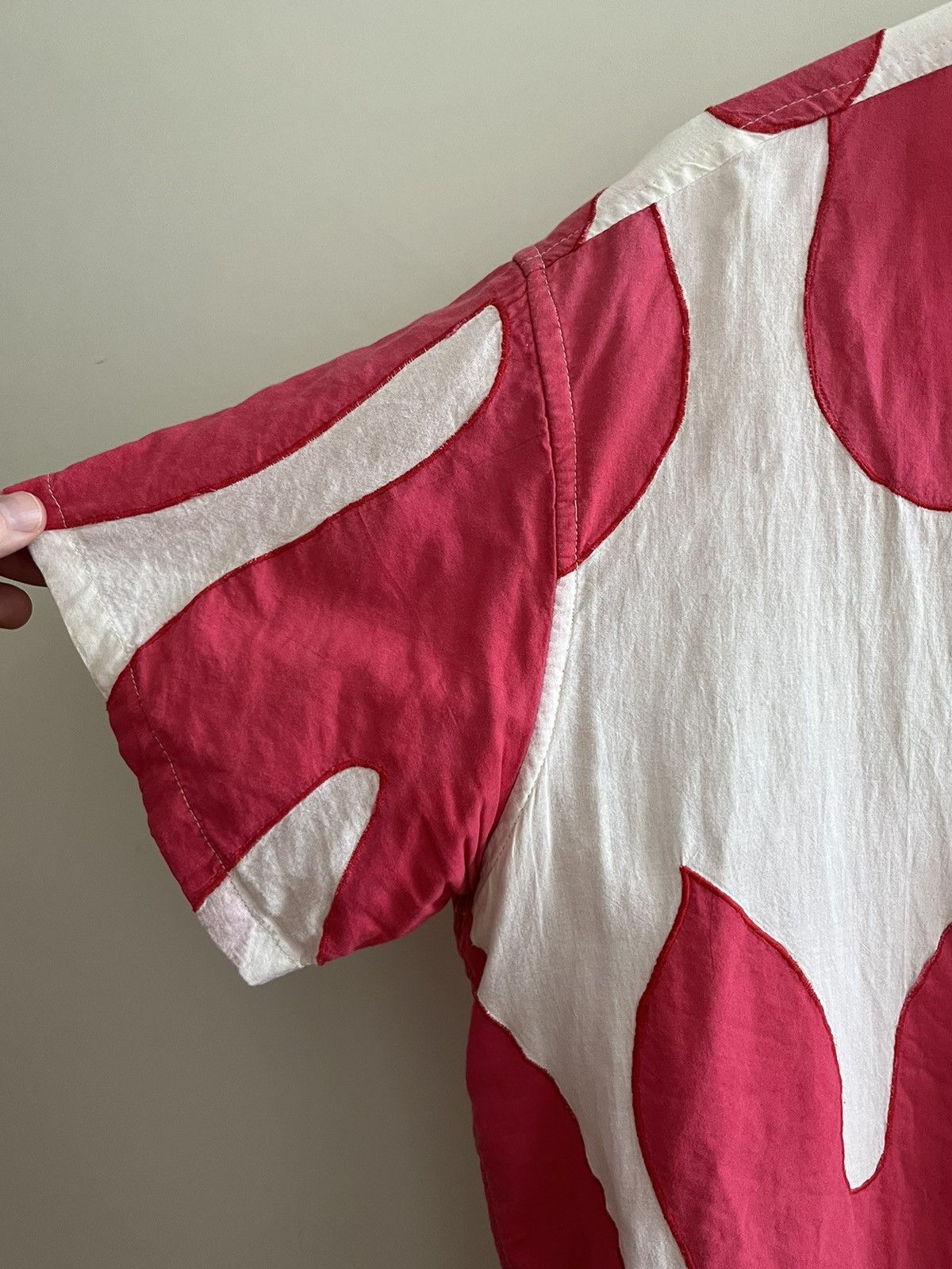 Bode Red and White stitched Bode shirt Size US S / EU 44-46 / 1 - 4 Thumbnail