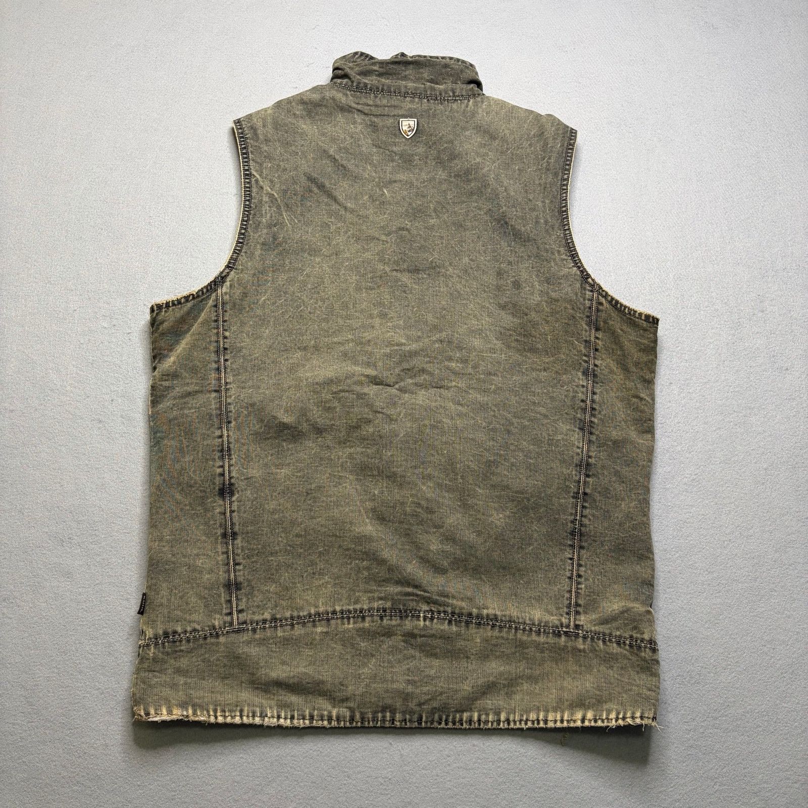 Kuhl Kuhl Distressed Full Zip Utility Vest Mens Large Brown Size US L / EU 52-54 / 3 - 6 Thumbnail