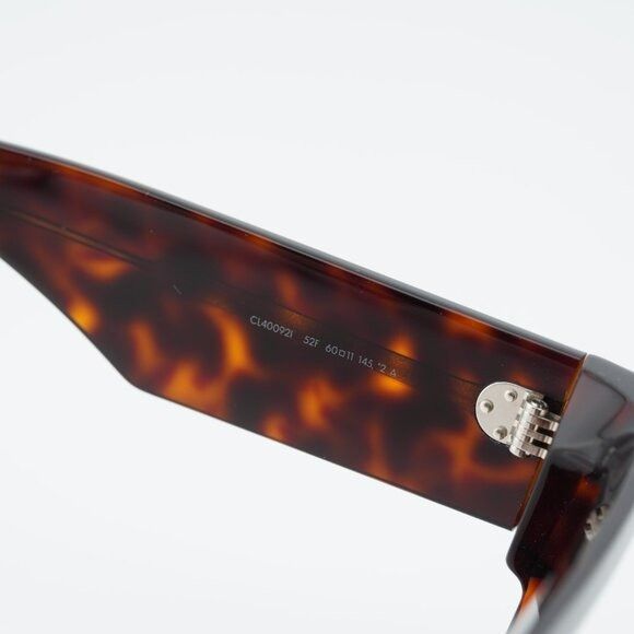 Celine Celine CL40092I 52F Sunglasses Havana Square Frame, Brown Size ONE SIZE - 6 Thumbnail