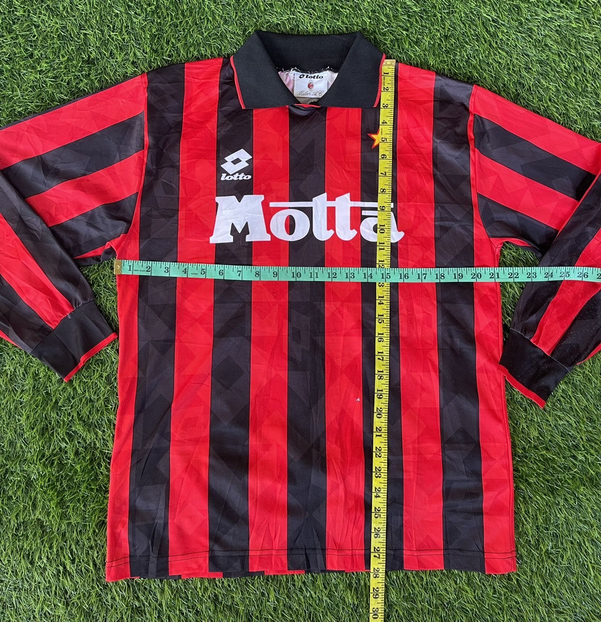 Lotto Sport Vintage’93-94🔥AC MILAN🔥LOTTO HOME FOOTBALL CLUB JERSEY L/S Size US L / EU 52-54 / 3 - 13 Thumbnail