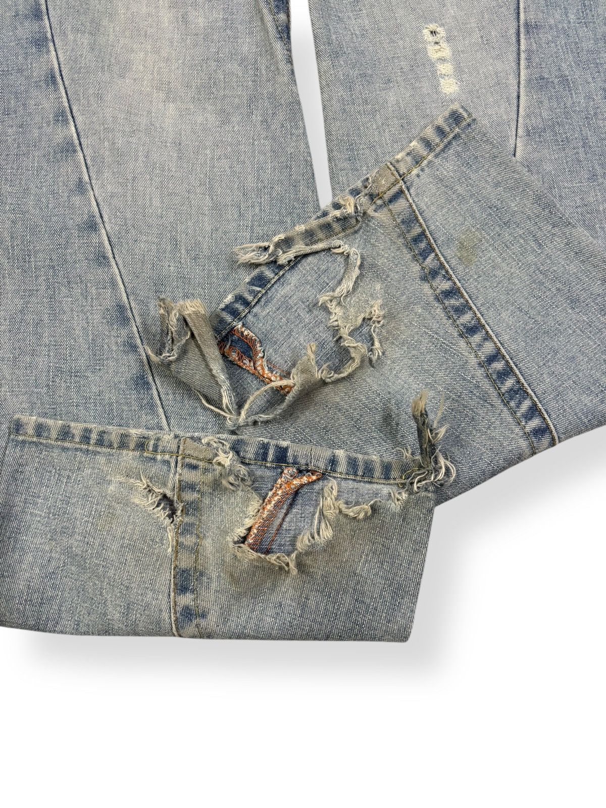 True Religion Y2K Japanese Brand Flare Distressed Jeans like True Religion Size 30" / US 8 / IT 44 - 8 Thumbnail