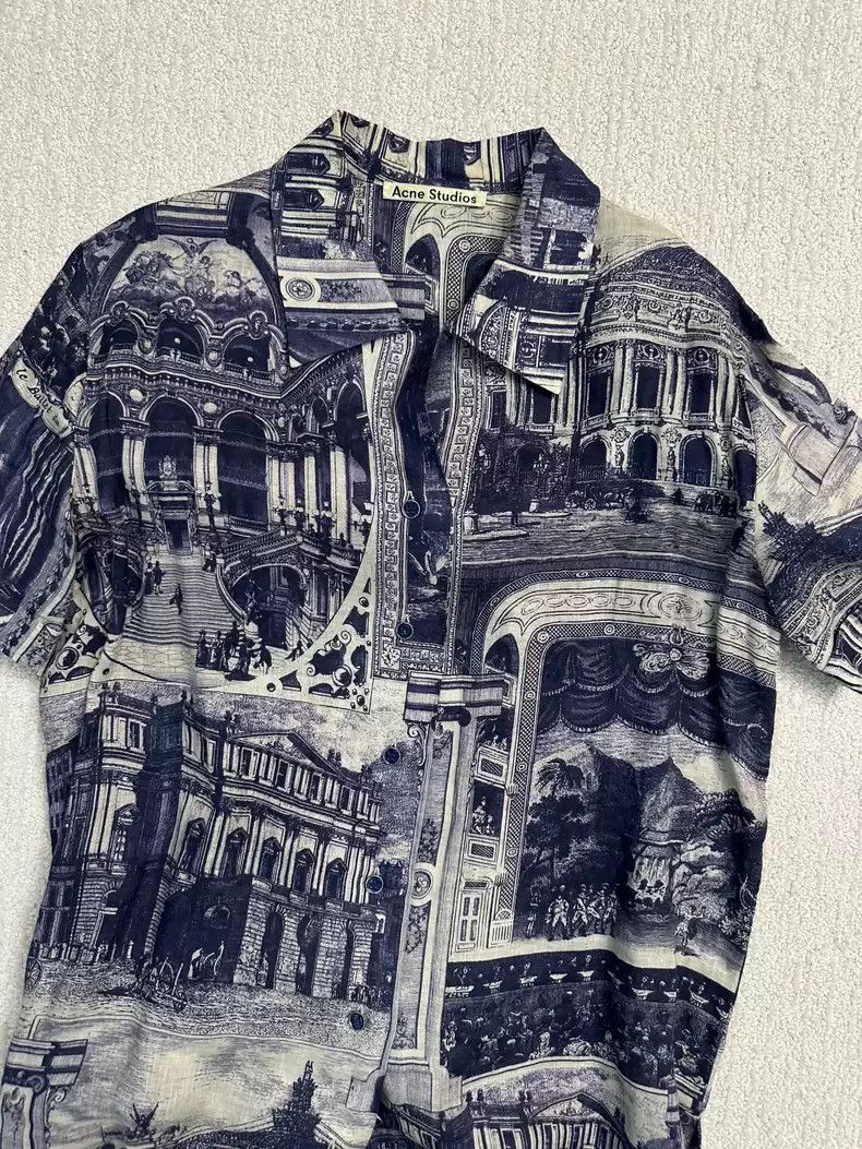 Acne Studios Acne Studios Painting architectural style shirts Size US S / EU 44-46 / 1 - 1 Thumbnail