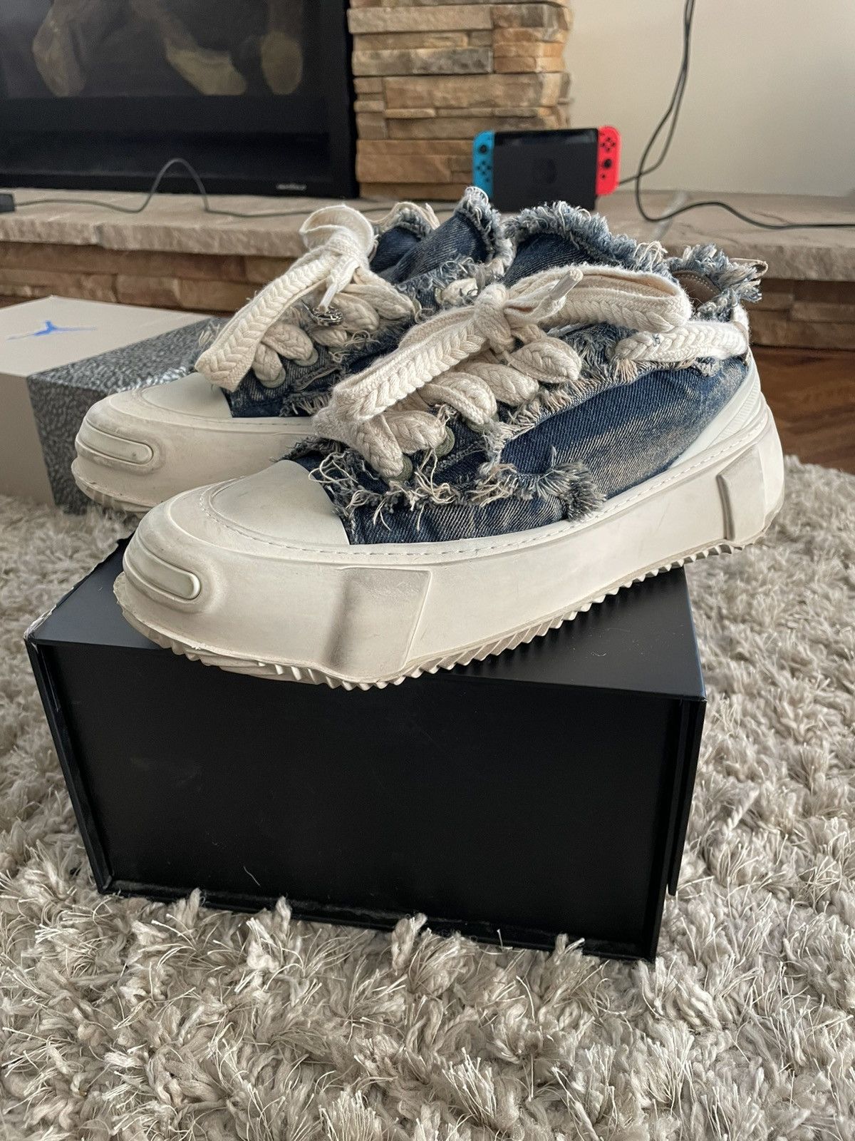 Valabasas Valabasas Blue Denim Low Tops Size US 8 / EU 41 - 1 Thumbnail