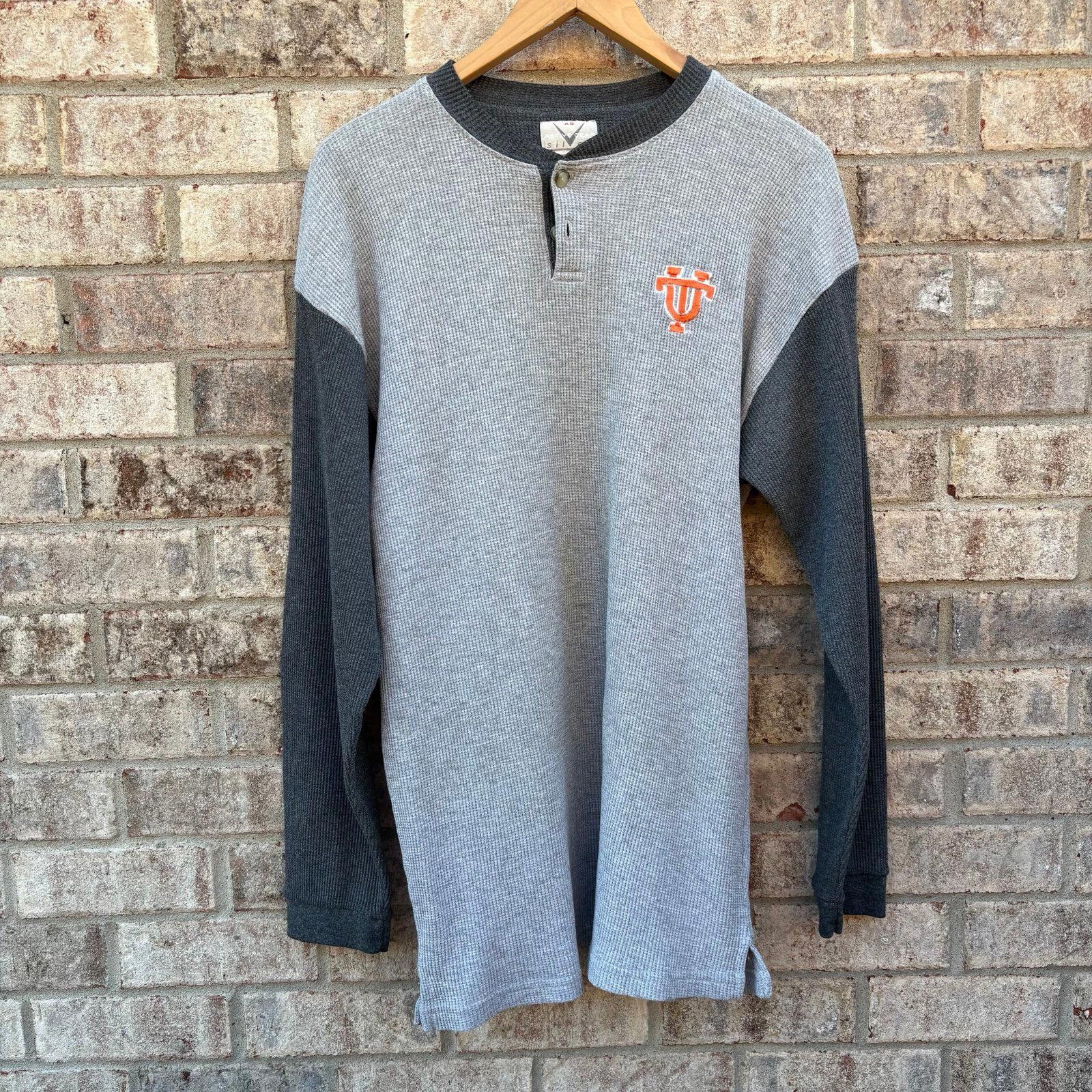 Tultex Vintage 90s UT sweatshirt thermal Size US XL / EU 56 / 4 - 1 Thumbnail
