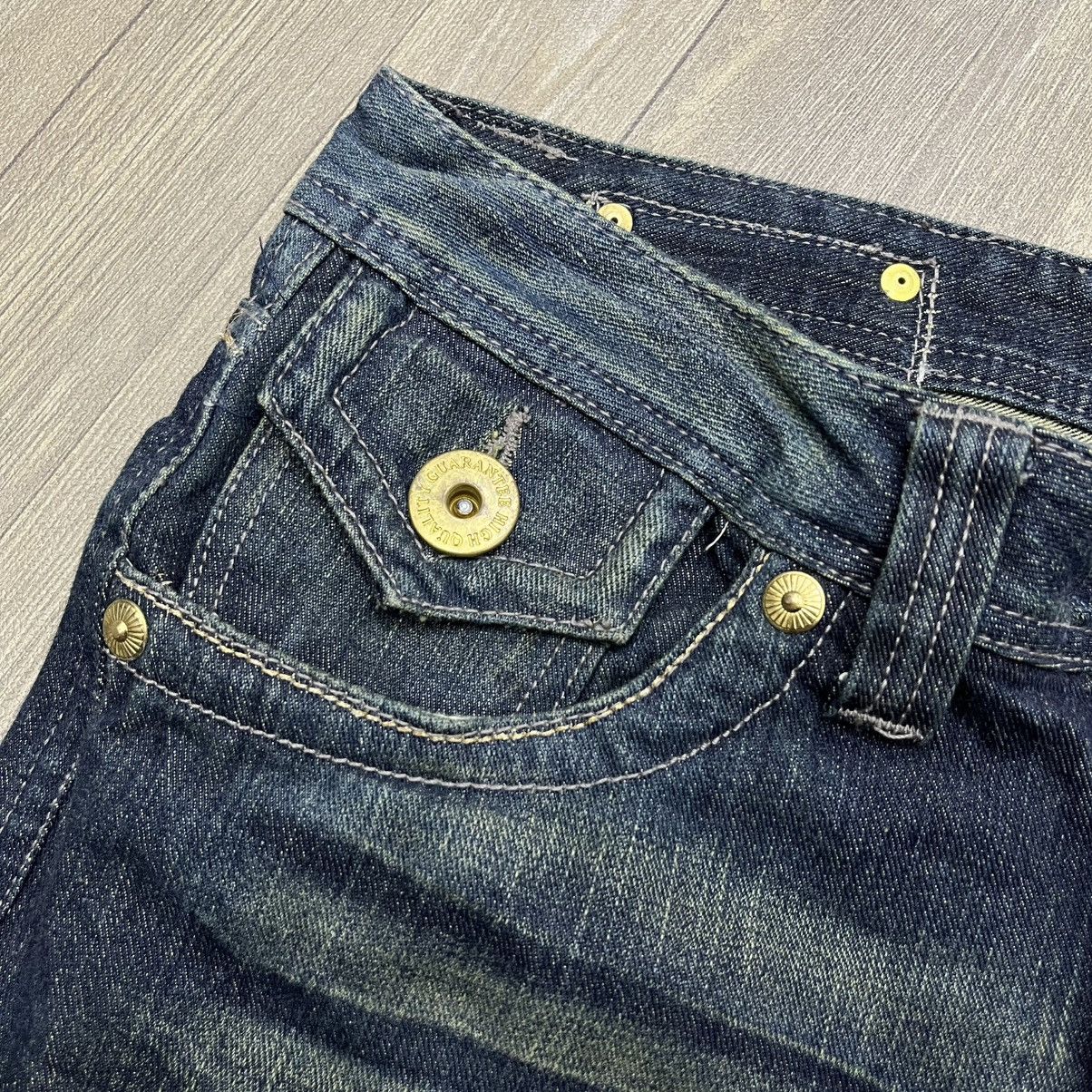 If Six Was Nine × Japanese Brand × Le Grande Bleu (L.G.B.) 2000s Japanese Brand Nice Design Faded Flared Jeans Size US 30 / EU 46 - 6 Thumbnail