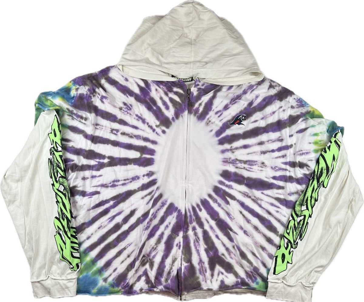 Hellstar Tie Dye Zip Up Hoodie