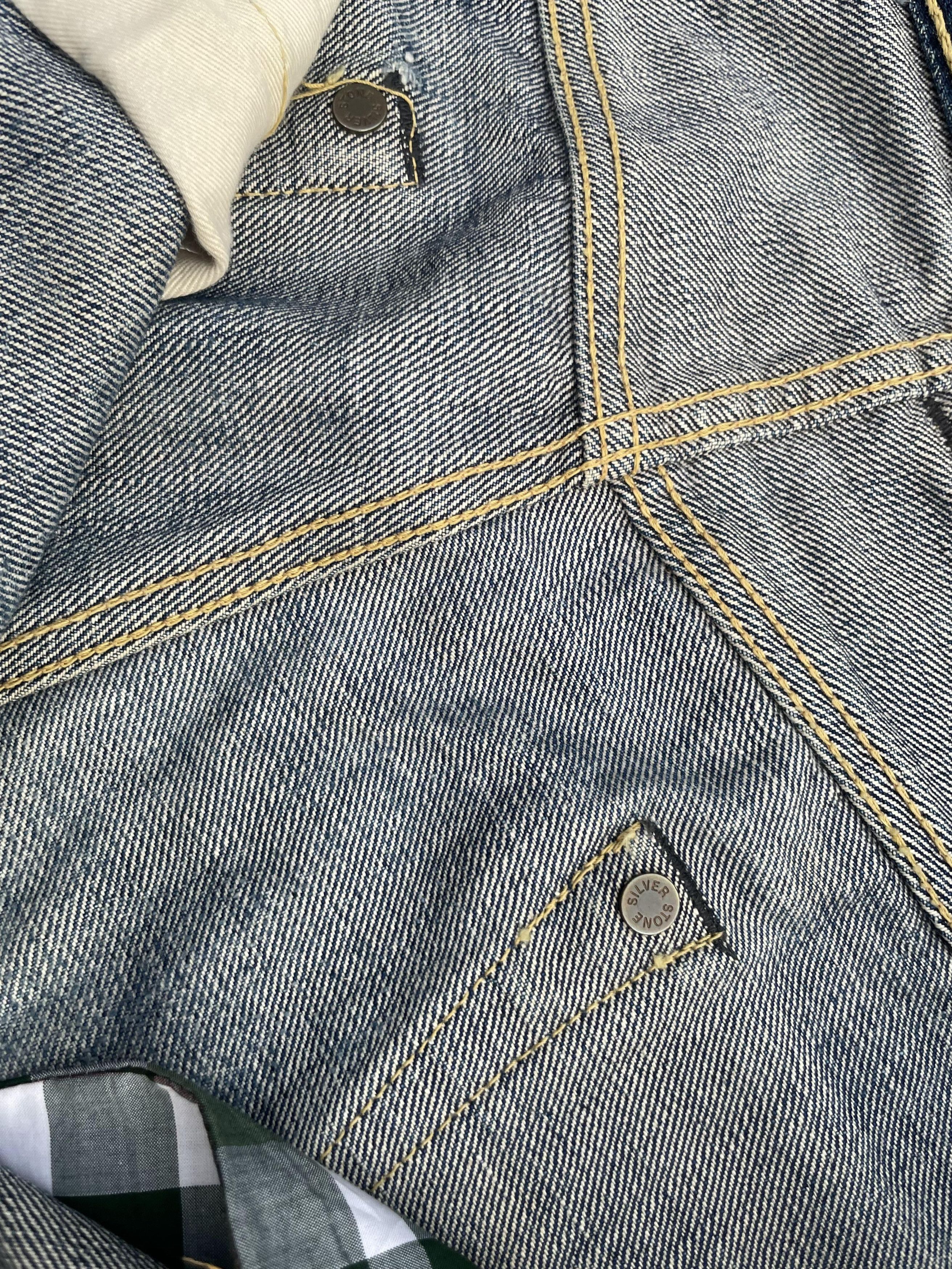 The Silver Stone Vintage Selvedge Silverstone Distresed Denim Size US 30 / EU 46 - 14 Thumbnail