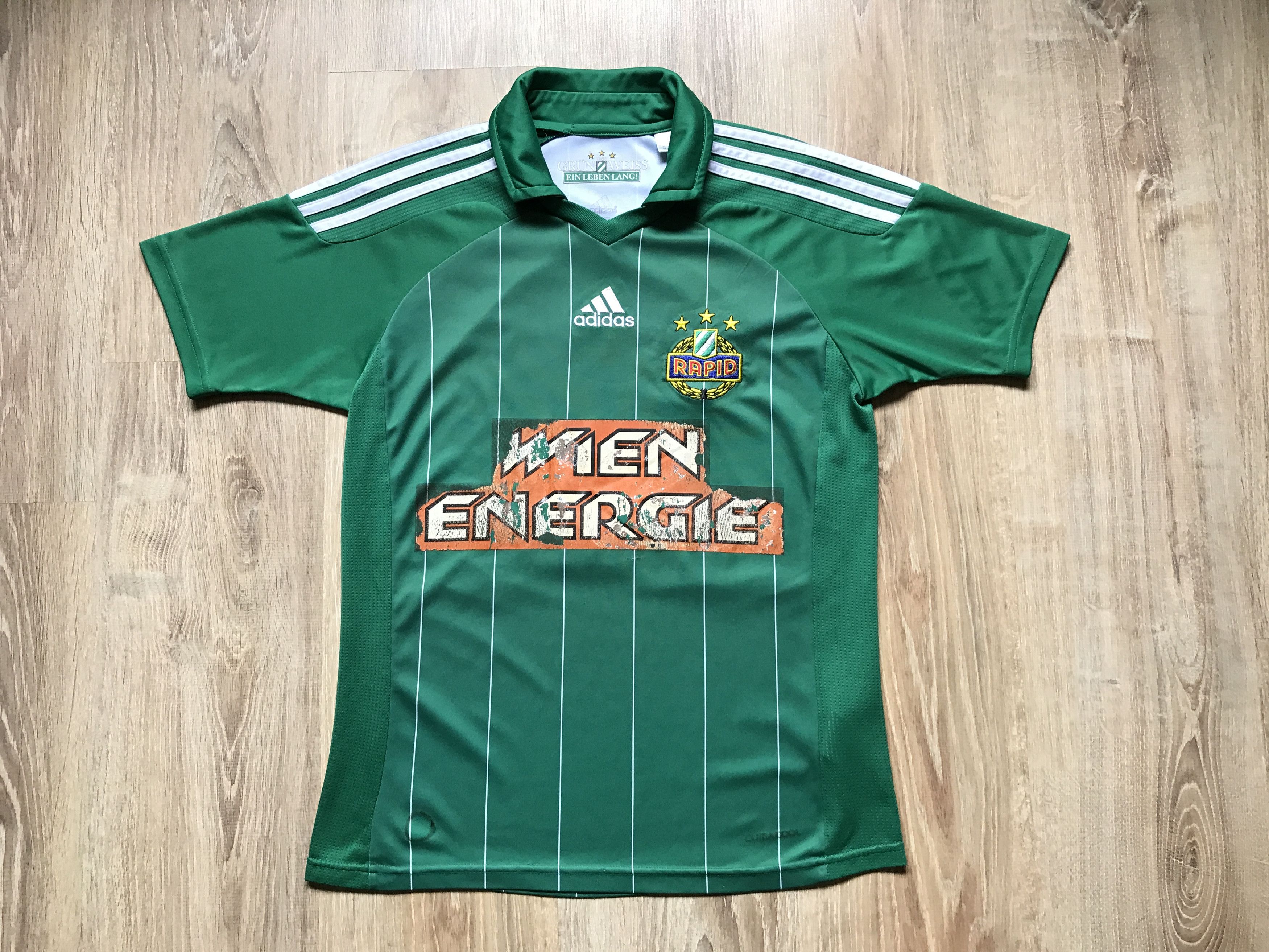 Adidas Vintage Adidas Rapid Vienna Home Kids Shirt #11 Hofmann Size US XXS / EU 40 - 1 Thumbnail