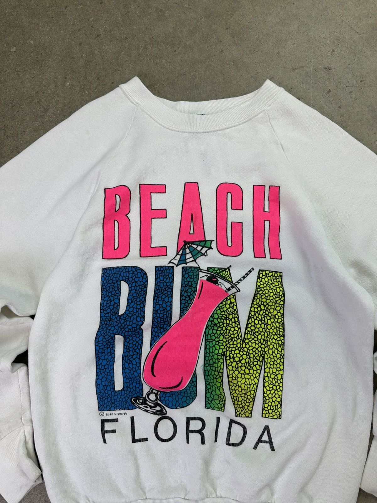 Vintage vintage 80s beach bum florida crewneck small Size US S / EU 44-46 / 1 - 3 Thumbnail