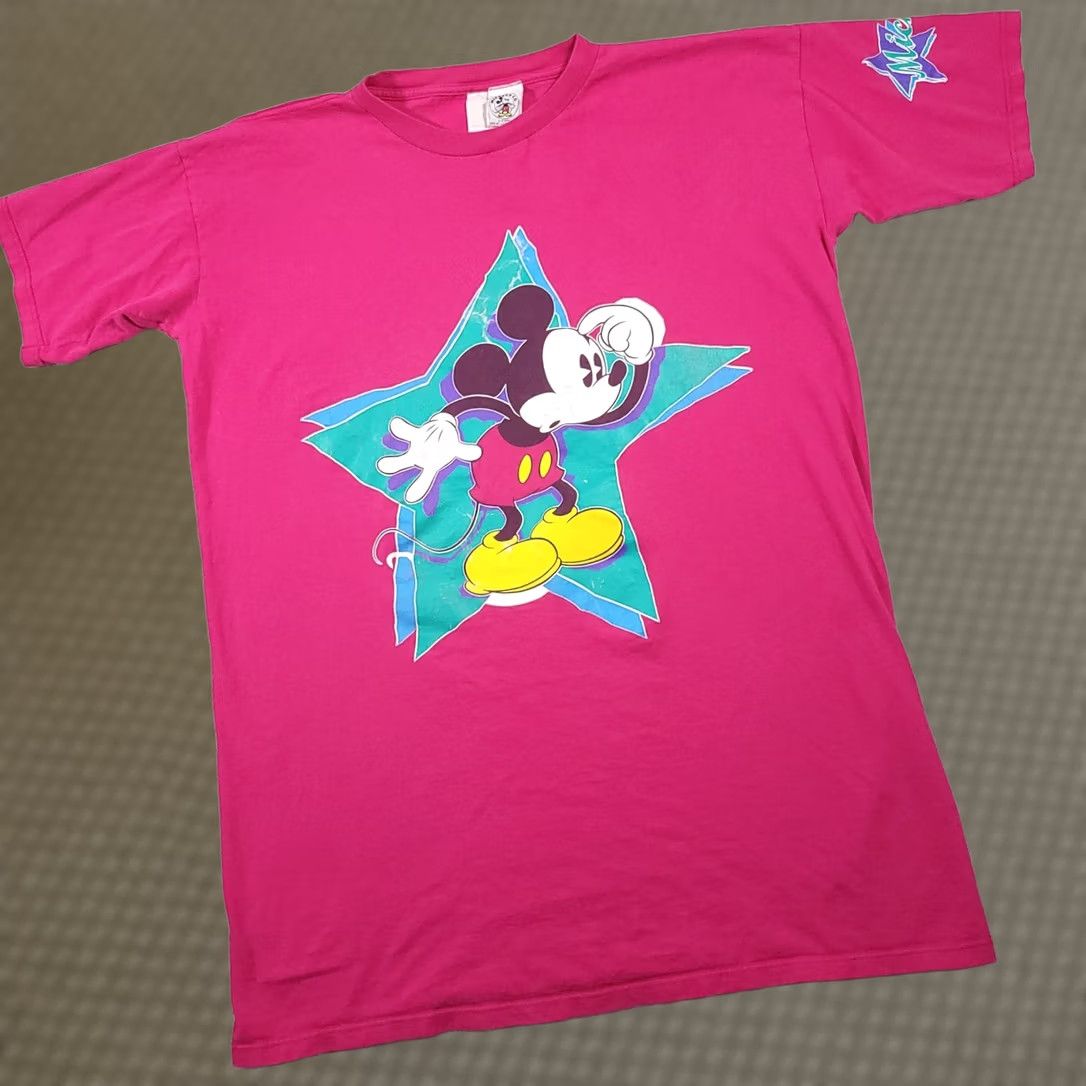 Mickey & Co. VINTAGE Mickey & Co T-Shirt Disney 90s Mickey Mouse Pink One Size Adult Unisex Mens Womens Size US M / EU 48-50 / 2 - 1 Thumbnail