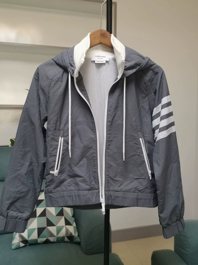 Thom Browne Thom Browne Zippered hooded jacket Size US XXS / EU 40 - 1 Thumbnail