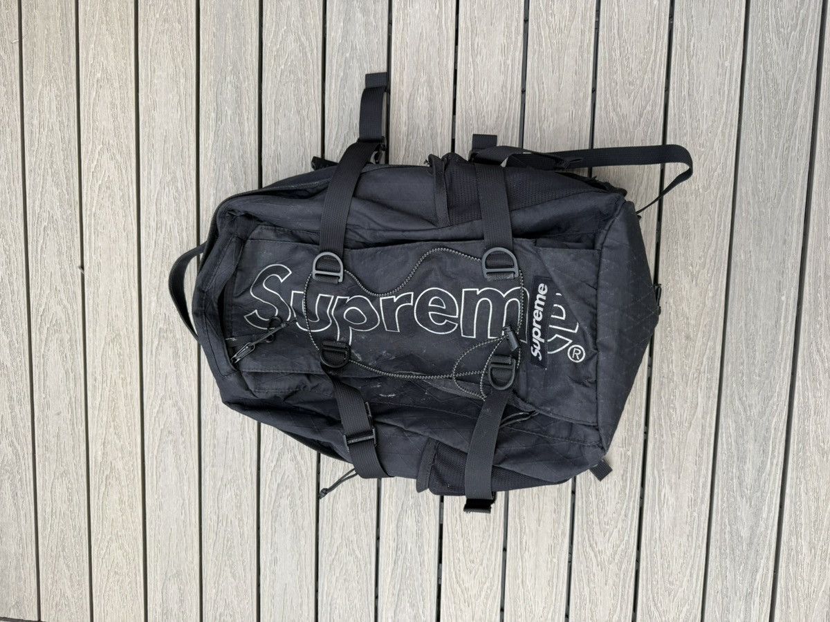 Supreme Supreme FW18 Backpack Black Reflective Logo Ripstop | Grailed