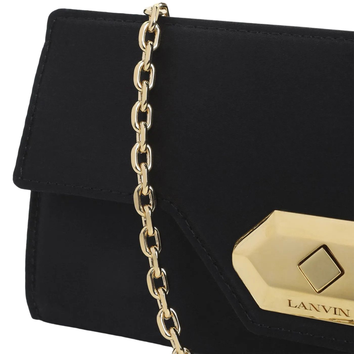 Lanvin LANVIN Black Invitation Evening Small Shoulder Bag New Size ONE SIZE - 3 Thumbnail