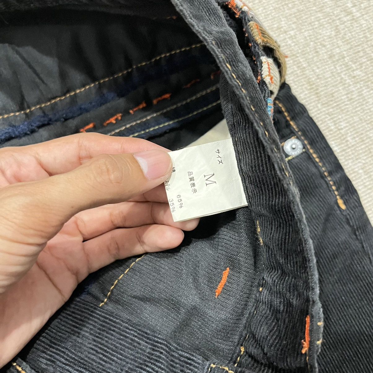 Japanese Brand Blue Spencer - Unique Corduroy Ankle Pant Contrast Waistband Size US 29 - 6 Thumbnail