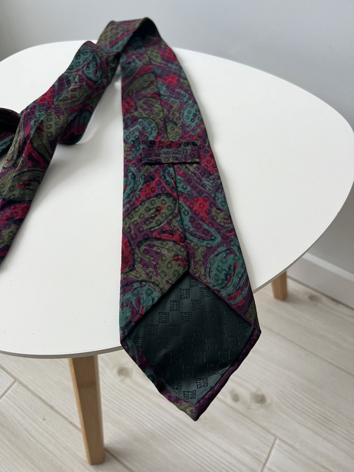 Givenchy Vintage GIVENCHY Gentleman Silk Tie Paisley Print Size ONE SIZE - 3 Thumbnail