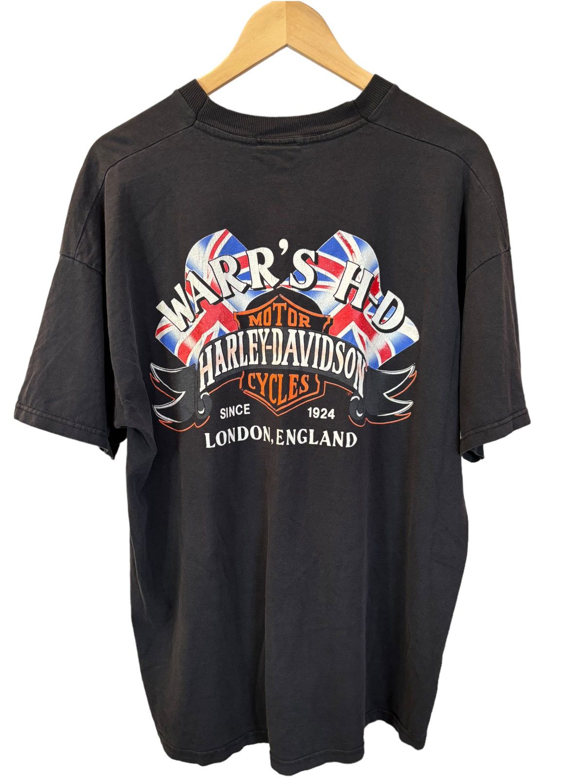 Harley Davidson × Vintage Vintage 1998 London, England Harley Davidson T-Shirt Size US XXL / EU 58 / 5 - 1 Thumbnail