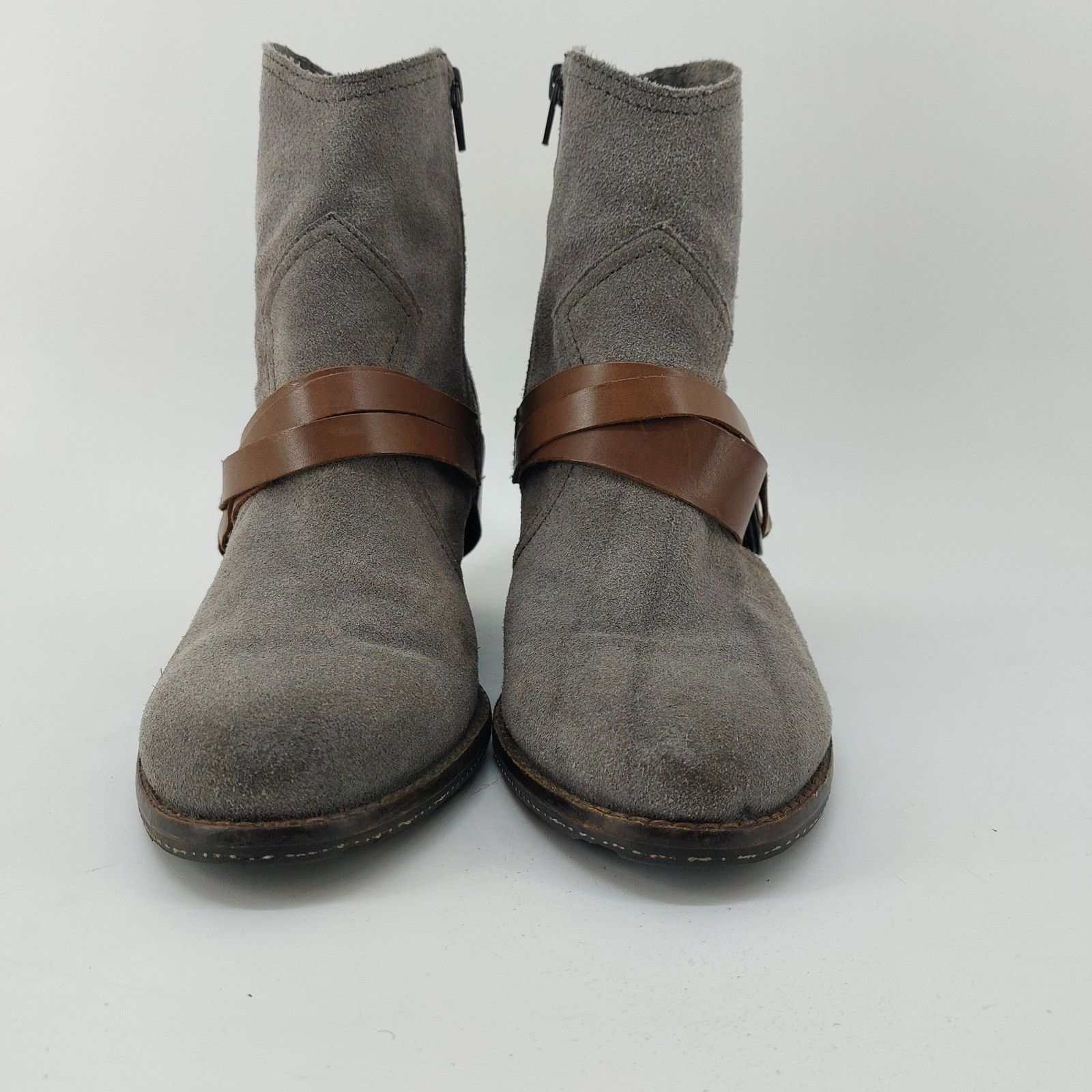 Other OTBT Bedford Sz 8M Gray Suede Leather Boots Ankle Bootie Size US 8 / IT 38 - 7 Thumbnail