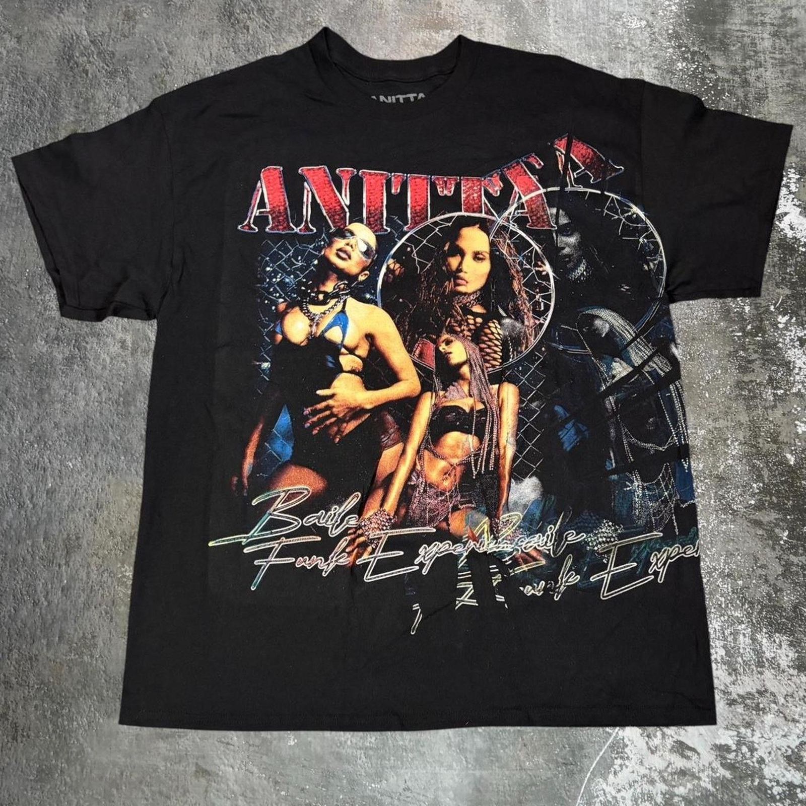 Band Tees × Rap Tees Anitta Rap Style Graphic Tee. Size Medium Size US L / EU 52-54 / 3 - 1 Thumbnail