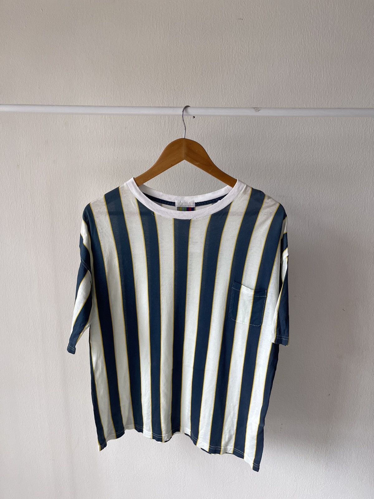 Facetasm Facetasm Stripe Pocket Tee Size US M / EU 48-50 / 2 - 3 Thumbnail
