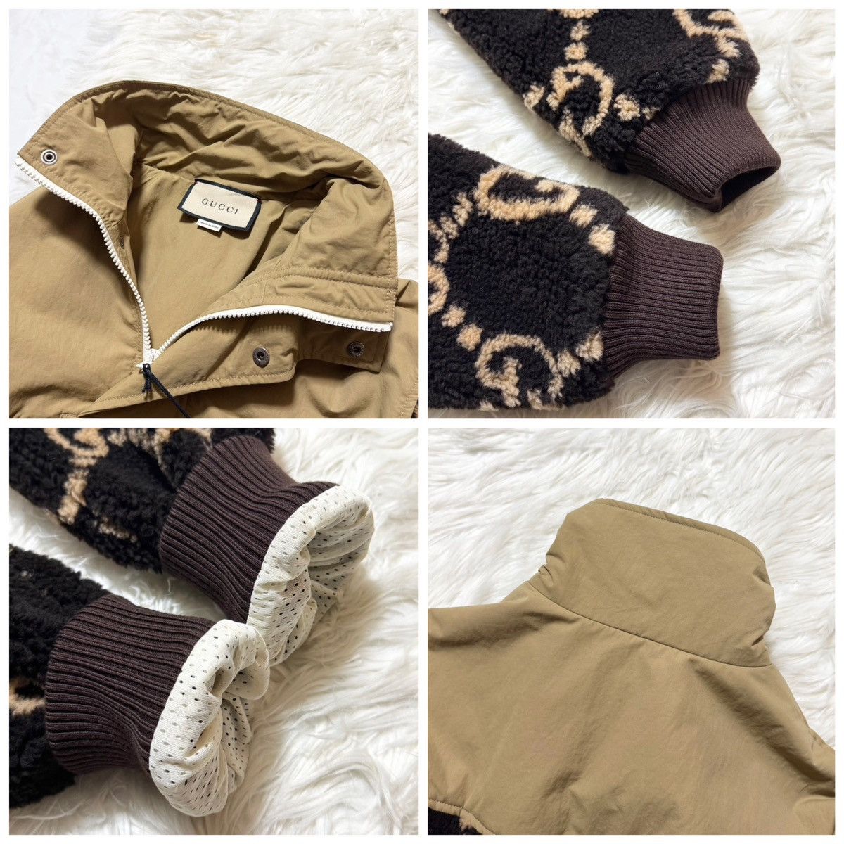 Gucci with tags. Gucci Jacquard GG Pattern Sherry Line Half-Zip Size US S / EU 44-46 / 1 - 4 Thumbnail