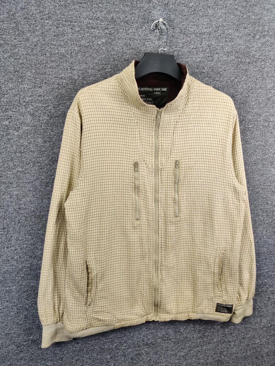 Stussy Vintage 90s Stussy Checkered Zipper Jacket Size US L / EU 52-54 / 3 - 5 Thumbnail