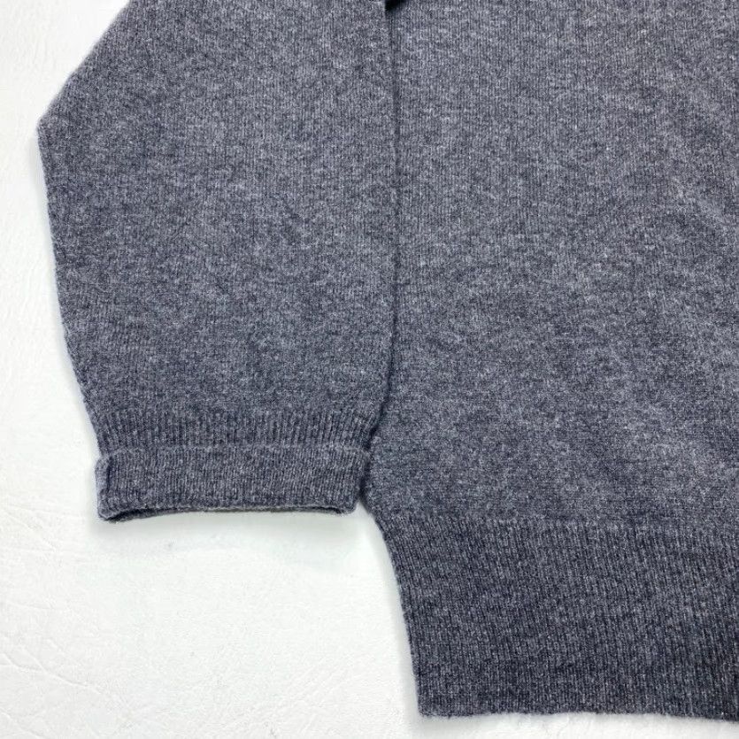 Vintage Grant Thomas 2-Ply Cashmere V-Neck Pullover Sweater Mens XL Gray Classic Preppy Size US XL / EU 56 / 4 - 3 Thumbnail