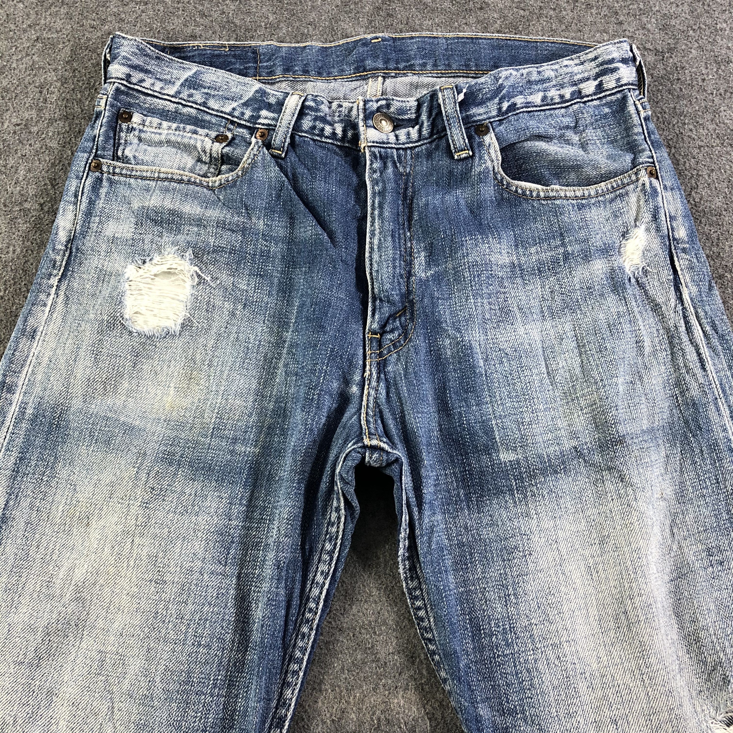 Levi's 90s Vintage Blue Wash Levis 505 Jeans-J2897 Size US 33 - 3 Thumbnail