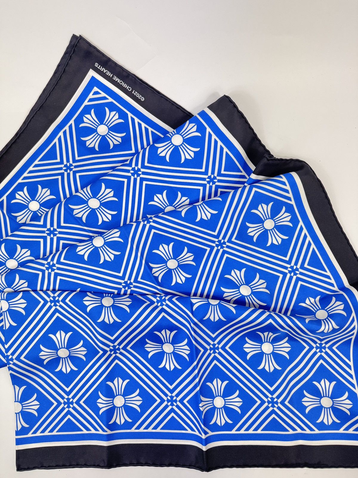 Chrome Hearts LOGO PRINT SILK SCARF Size ONE SIZE - 2 Thumbnail