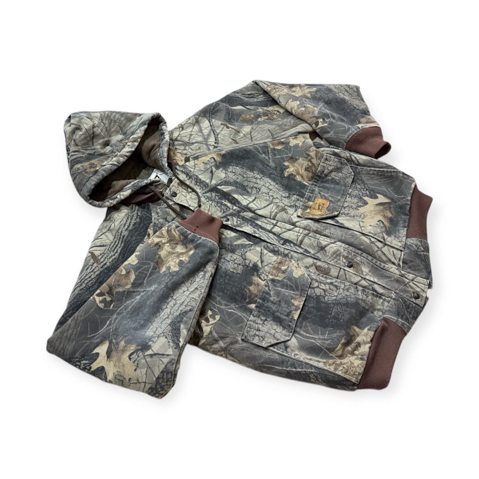 Other Vintage Duxbak Real Tree Bomber Jacket Mens L Full Zip Size US L / EU 52-54 / 3 - 2 Thumbnail
